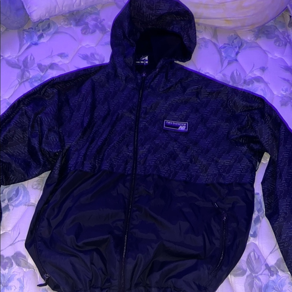 New Balance Black Hooded Jacket